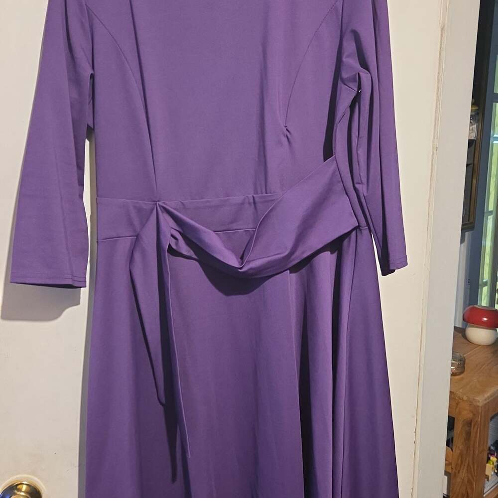 Vintage 70s Purple Maxi Dress